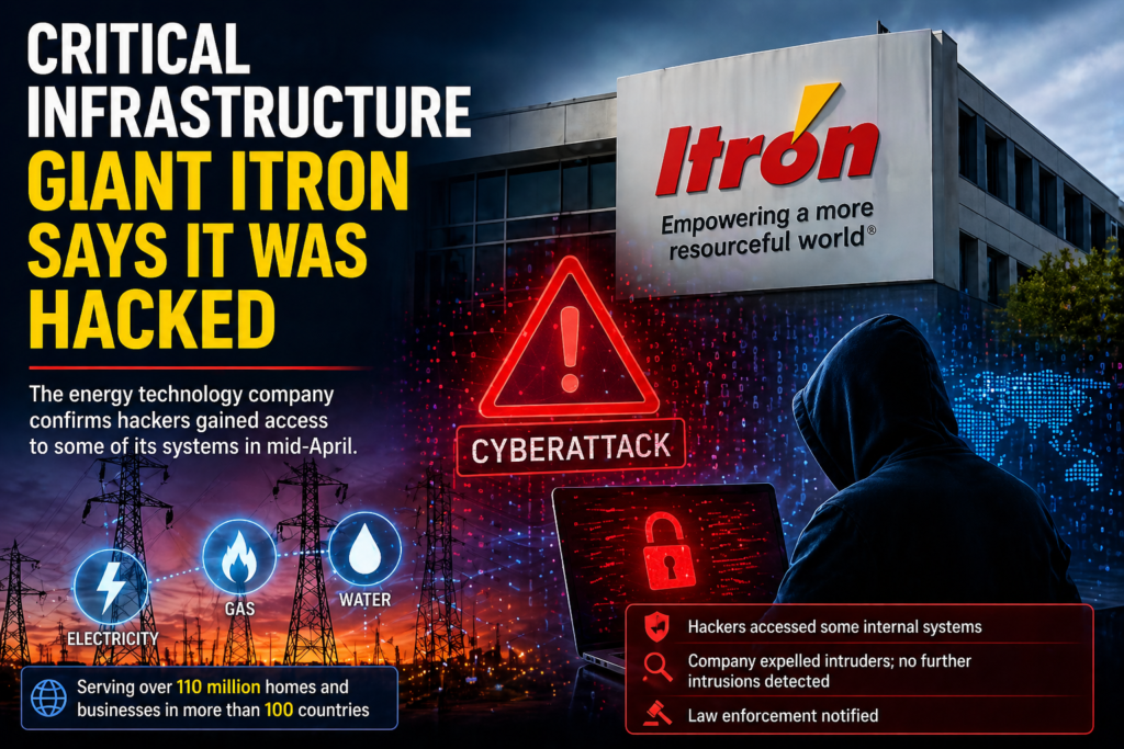 Cyberattack hits Itron — critical infrastructure systems under threat
